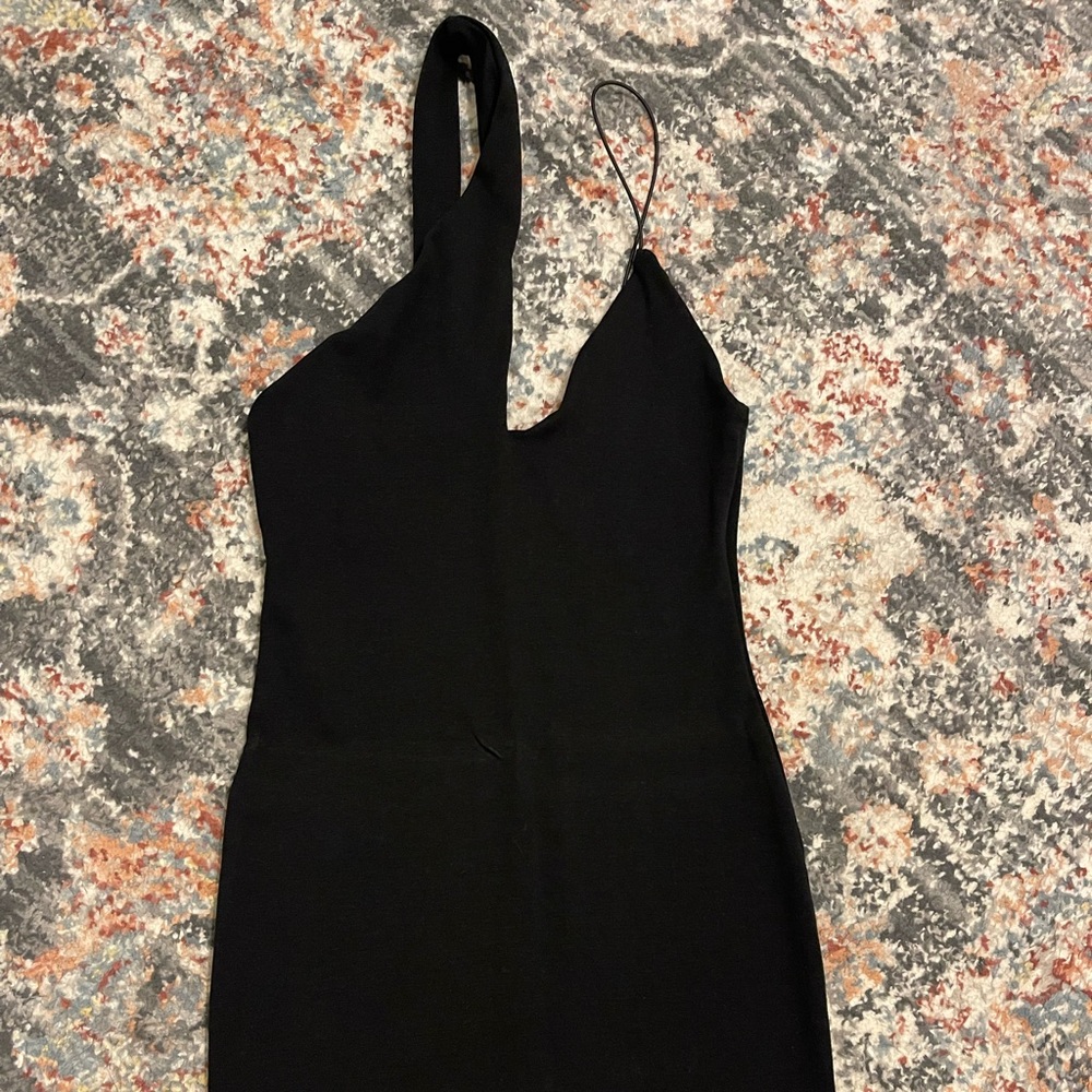 Black bodycon Zara dress